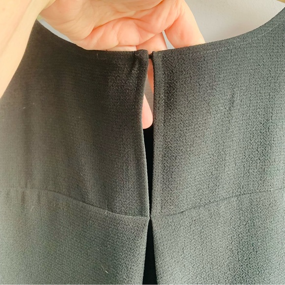 Madewell Dress Black 'Folio' Crepe Overlay Top Formal Professional Office Size 4 - Picture 4 of 7